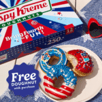 Ingyenes Amerika Napi különleges fánk a Krispy Kreme-nél
